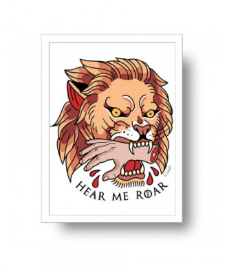 Hear me Roar Lion print by...