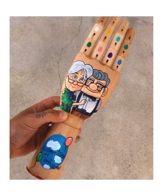 Hand Painted wooden hand Up...